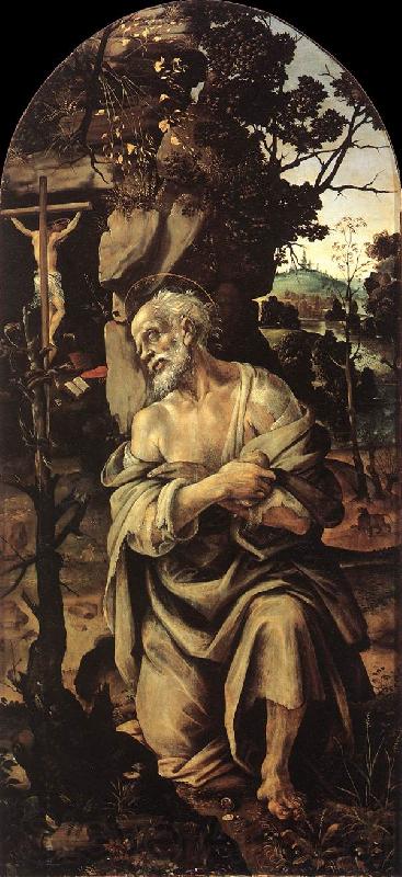 LIPPI, Filippino St Jerome gs Norge oil painting art